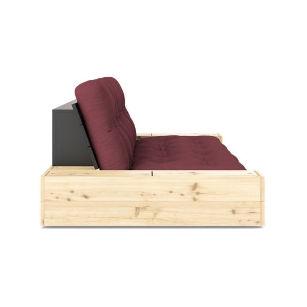Canapea burgundy extensibilă 244 cm Base – Karup Design-image-3