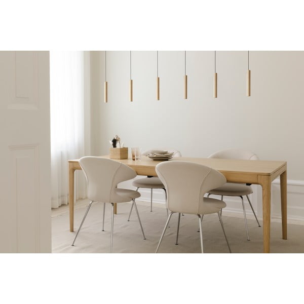 Masă de dining extensibilă din lemn masiv de stejar 90x200 cm Heart'n'Soul – UMAGE-image-1