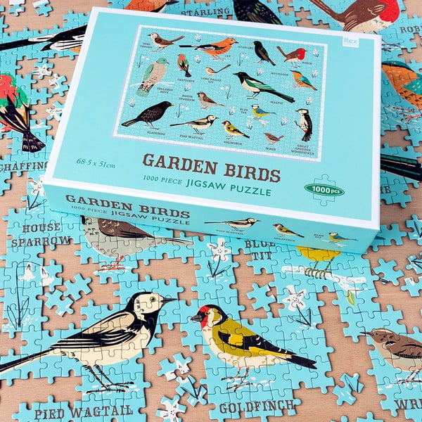 Puzzle (număr de piese 1000) Garden Birds – Rex London-image-1