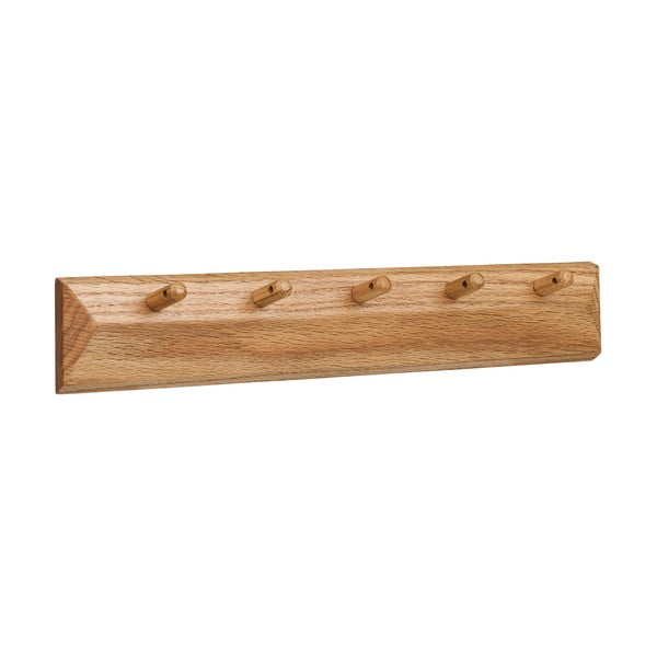 Cuier de perete în culoare naturală din lemn de stejar 50 cm Barco – House Nordic-image-2