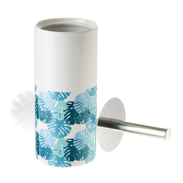Perie de WC albastră din ceramică Dubia – Casa Selección-image-1