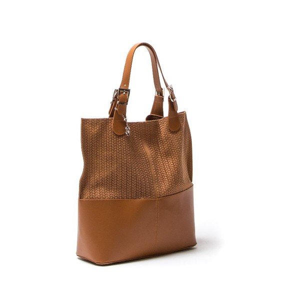 Poșetă din piele Isabella Rhea 848 Cognac-image-3