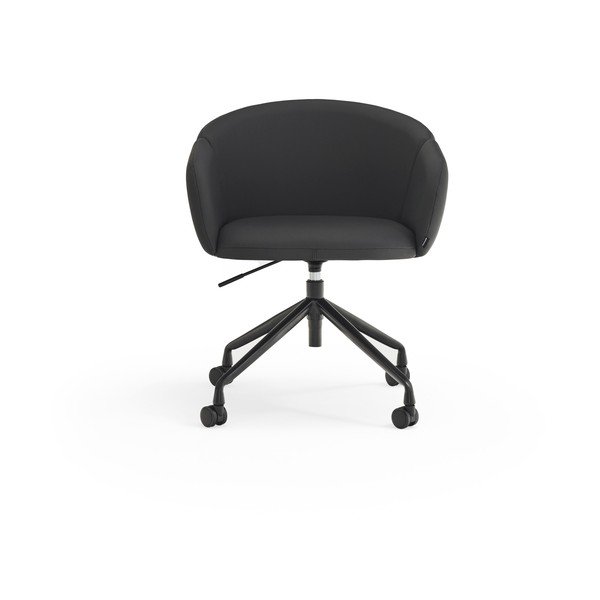 Scaun de birou negru tapițat Add – Teulat-image-1