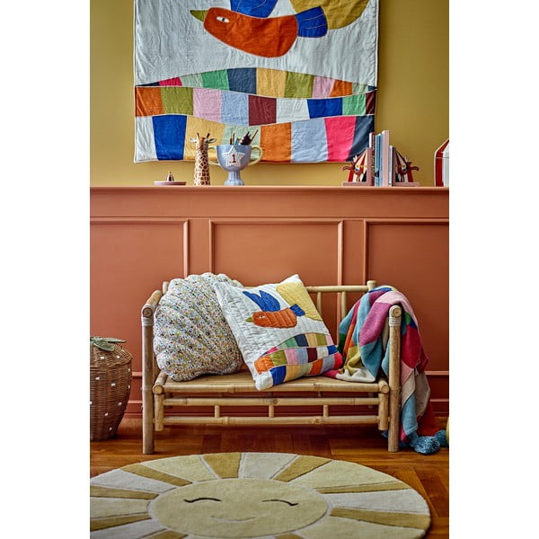 Covor pentru copii bej/chihlimbar din lână ø110 cm Sun – Bloomingville Mini-image-2