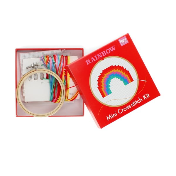 Set creativ Cross-stitch Kit Rainbow – Rex London-image-2