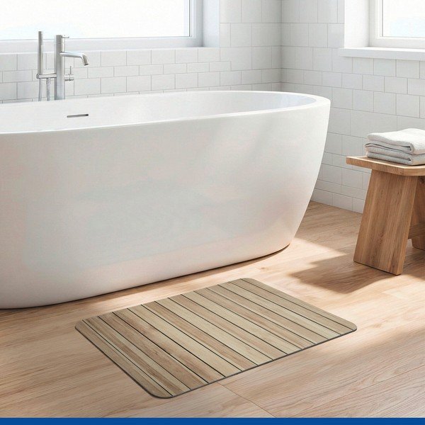 Covoraș de baie în culoare naturală din diatomit 39x60 cm Lepiana – Wenko-image-1