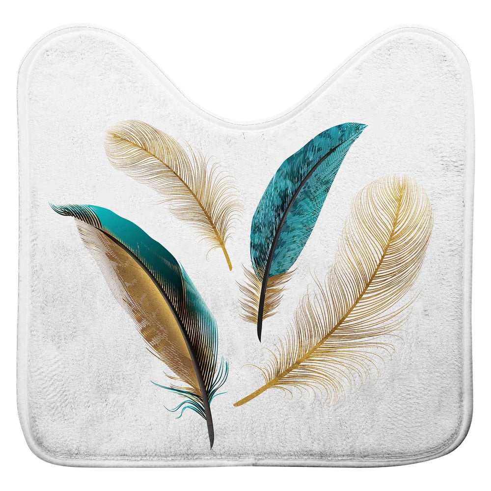 Covoraș de baie alb pentru WC 45x45 cm Plumiss – douceur d'intérieur