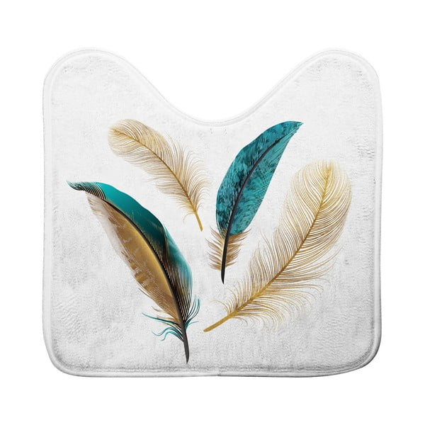 Covoraș de baie alb pentru WC 45x45 cm Plumiss – douceur d'intérieur