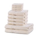 Set 10 prosoape DecoKing Marina Ecru, crem