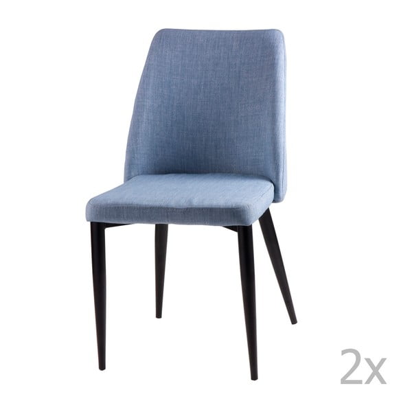 Set 2 scaune sømcasa Melissa, albastru deschis
