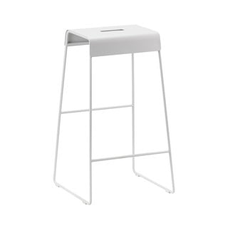 Scaun gri deschis din metal A-Stool – Zone
