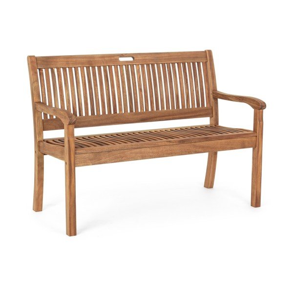 Bancă de grădină în culoare naturală din lemn masiv Noemi – Bizzotto-image-2