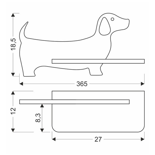 Corp de iluminat pentru copii negru Dog – Candellux Lighting-image-4