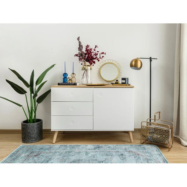 Covor din viscoză Universal Lara Aqua, 120 x 170 cm, albastru-image-1