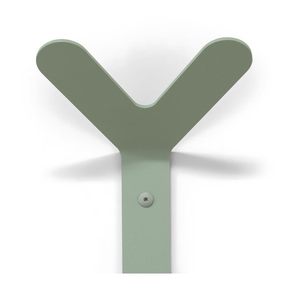 Cârlig verde prăfuit de montat pe perete din oțel Frondo – Spinder Design-image-3