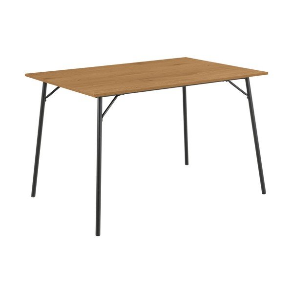 Masă de dining cu blat cu aspect de lemn de stejar 80x120 cm Peru – Actona