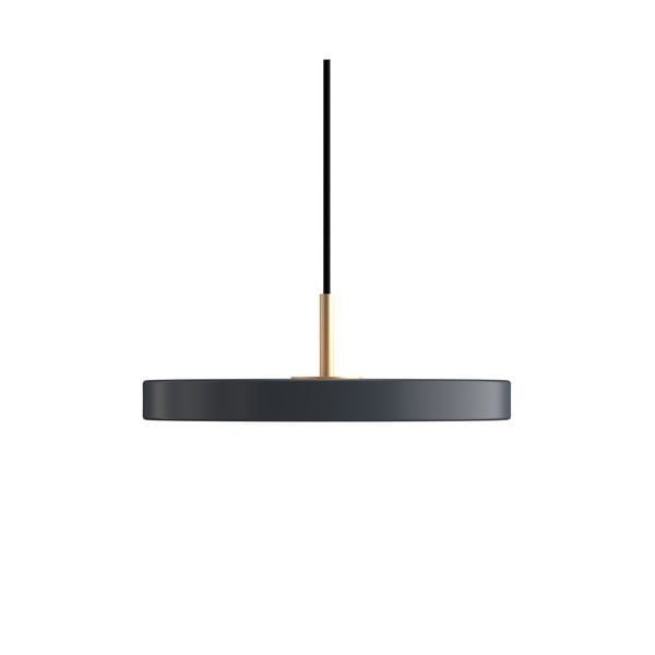 Lustră gri antracit LED cu abajur din metal ø 31 cm Asteria Mini – UMAGE-image-3