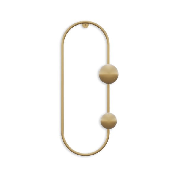 Cuier de perete auriu din metal Dama – Kalune Design
