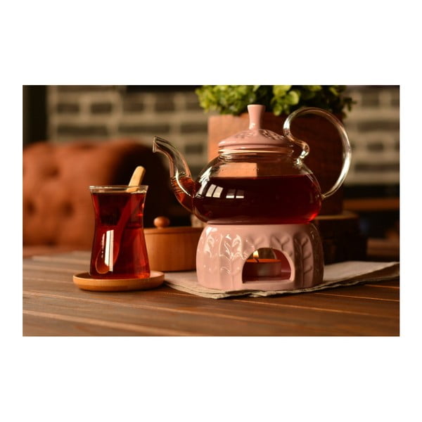 Ceainic cu suport Bambum Palida, 600 ml-image-1