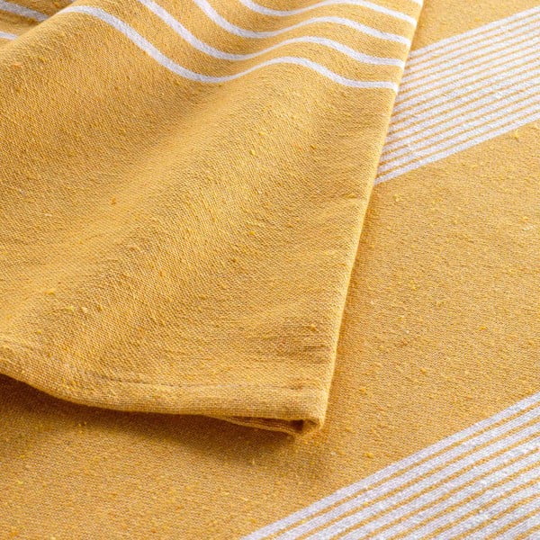 Cuvertură galbenă 220x240 cm Adele – douceur d'intérieur-image-1