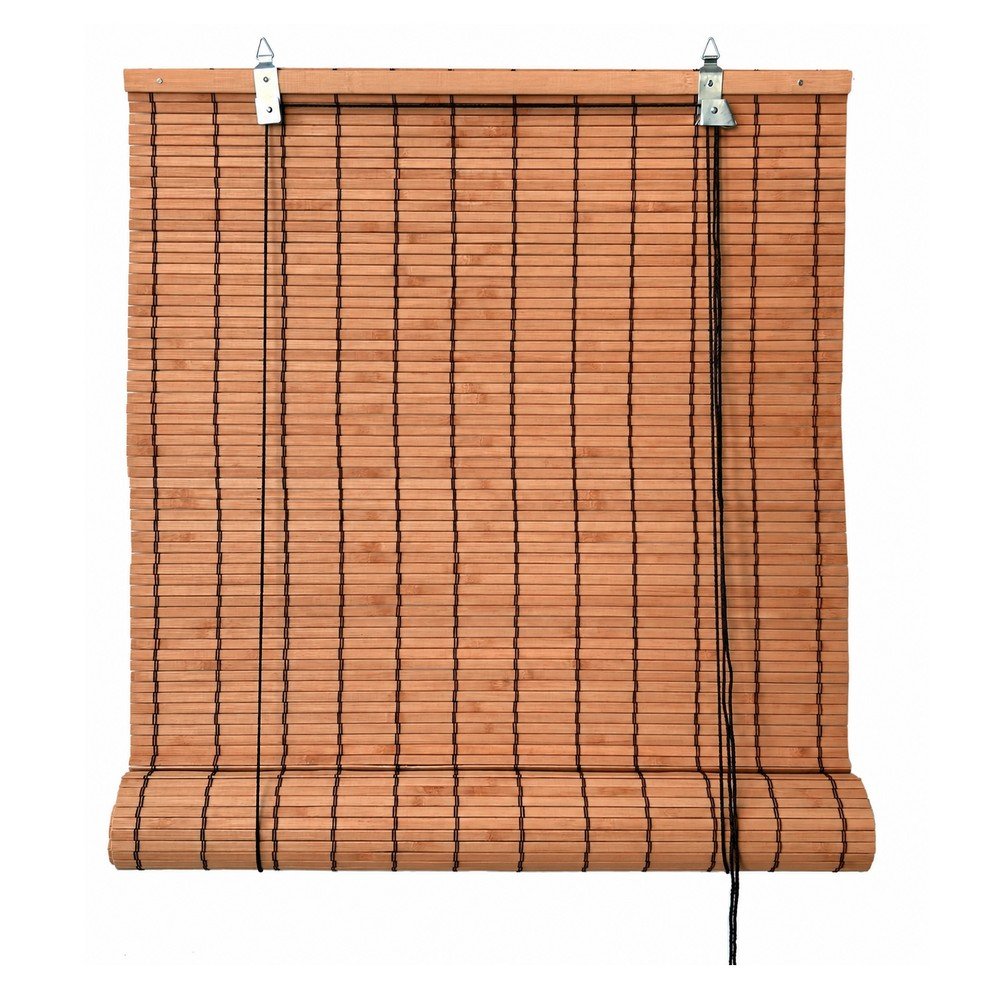 Jaluzea portocalie din bambus 80x160 cm Zeva – Gardinia