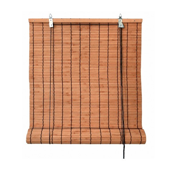 Jaluzea portocalie din bambus 150x160 cm Zeva – Gardinia