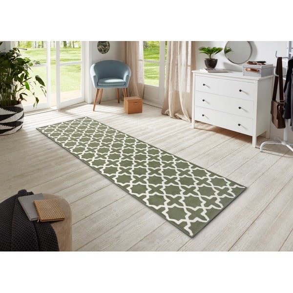 Covor tip traversă verde 300x80 cm Glam - Hanse Home-image-1