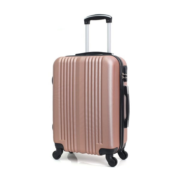 Valiză cu roți Hero Lipari, 37 l, roz auriu-image-4