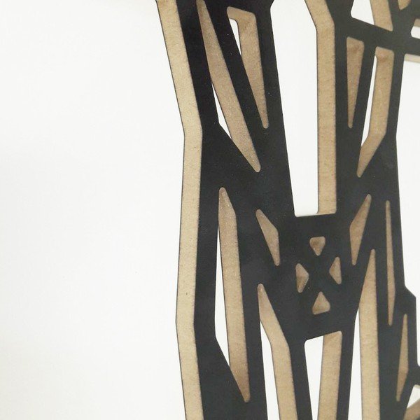 Decorațiune de perete Deer, 39 x 65 cm, negru-image-2
