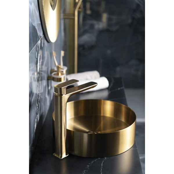 Baterie aurie pentru chiuvetă înaltă Spy – Sapho-image-1