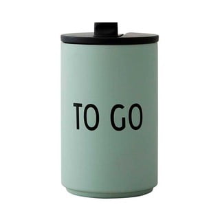 Cană de voiaj termică verde Design Letters To Go, 350 ml