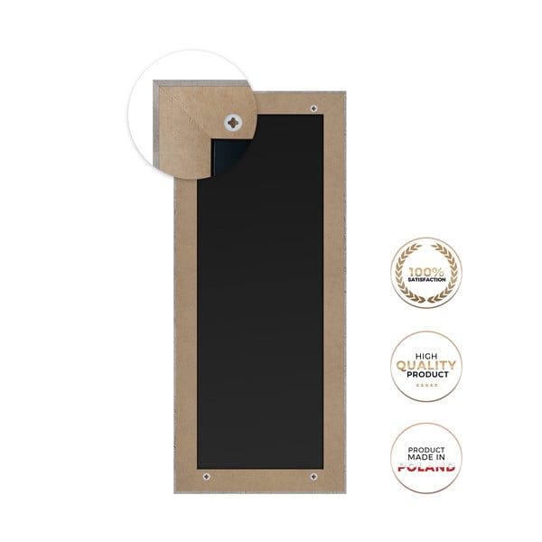 Oglindă de perete neagră 47x147 cm Paris - Styler -image-3