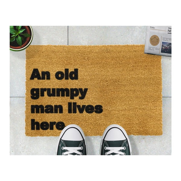 Covor intrare Artsy Doormats Grumpy Man Lives Here, 40 x 60 cm