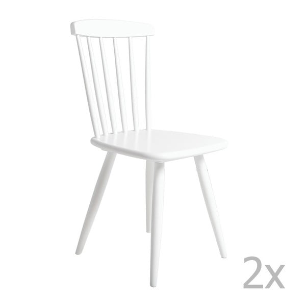 Set 2 scaune Marckeric Jade, alb