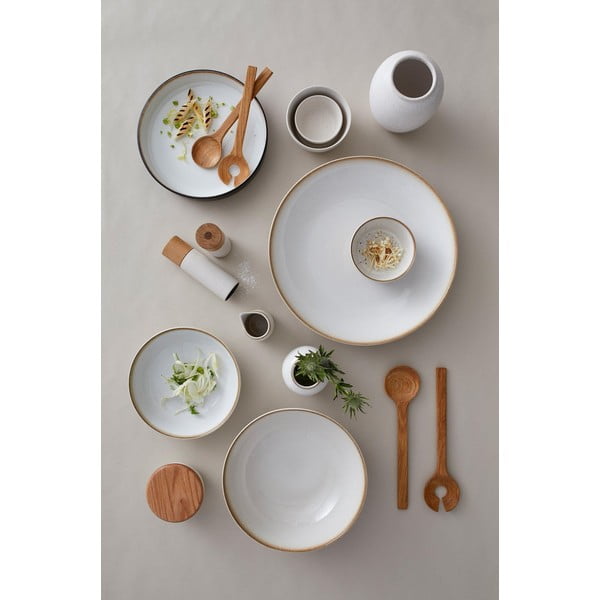 Set de râșnițe de sare și piper alb 2 buc. din ceramică Gastro Cream – Bitz-image-1