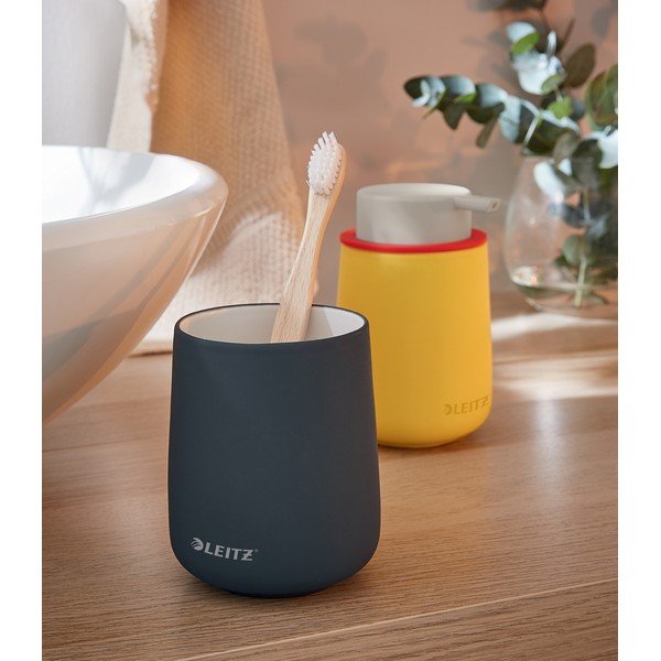 Suport din ceramică pentru pixuri Leitz Cosy, gri-image-3