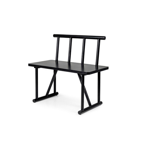Bancă de dining Tenzo Grain, negru