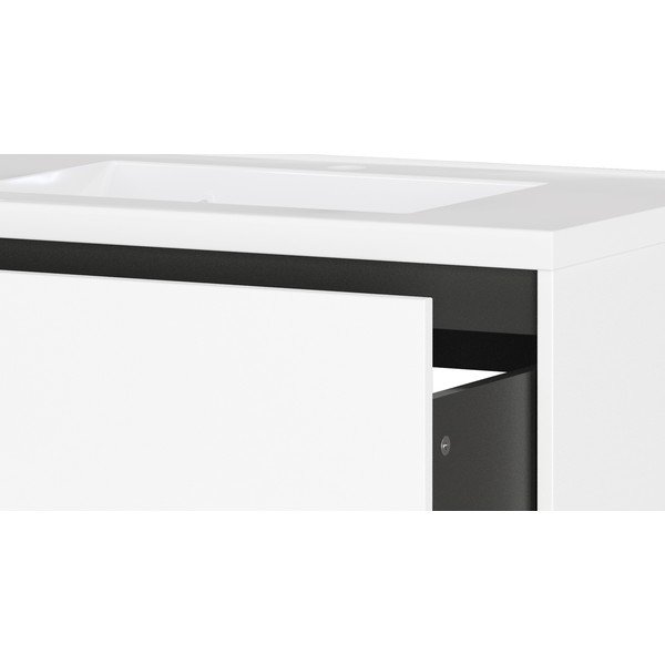 Dulap sub chiuvetă alb suspendat cu aspect mat 81x61 cm Bodera – Germania-image-4