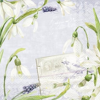 Șervețele din hârtie 20 buc. Little Snowdrops - IHR