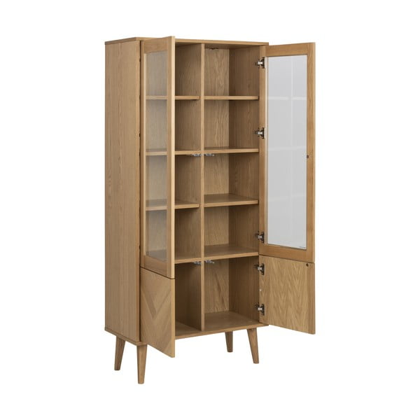 Vitrină în decor de lemn de stejar Actona Nagano-image-3