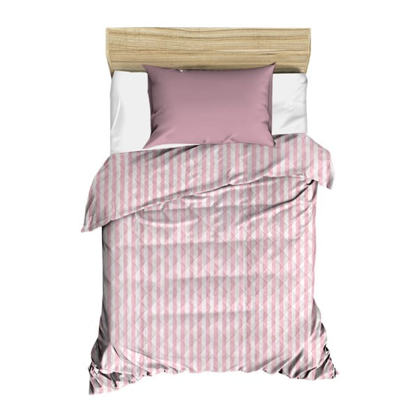 Cuvertură matlasată, 160 x 230 cm, roz - alb