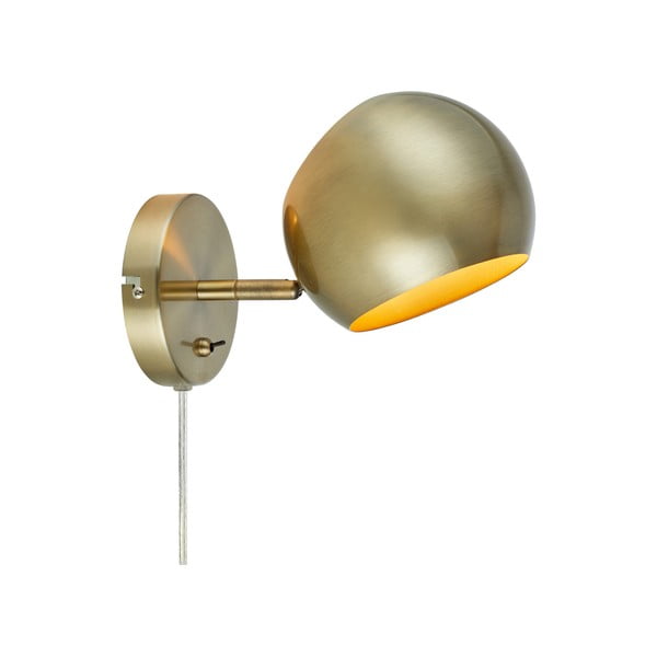 Aplică de perete bronz-auriu Edgar – Markslöjd