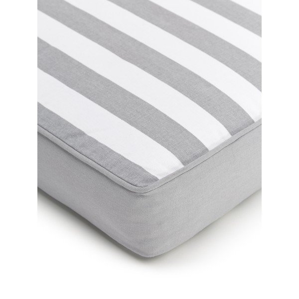 Pernă scaun din bumbac Westwing Collection Timon, 40 x 40 cm, gri-alb-image-2