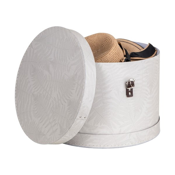 Cutii de depozitare crem 2 buc. din carton cu capac ø 37,5x25,5 cm Rut Paper Laminate – Bigso-image-2