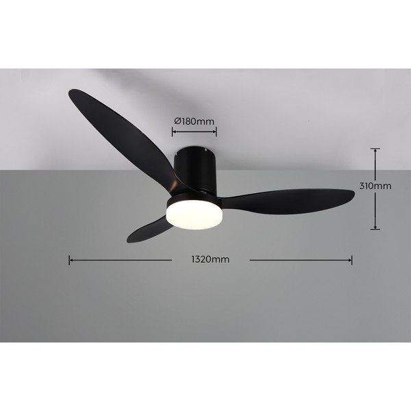 Plafonieră negru-mat LED ø 132 cm Göteborg – Reality-image-4