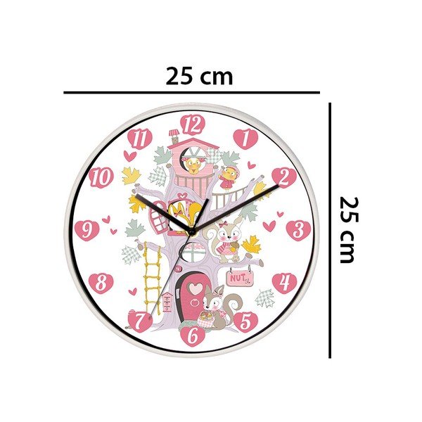 Ceas de perete Walplus Happy Tree, ⌀ 25 cm-image-1