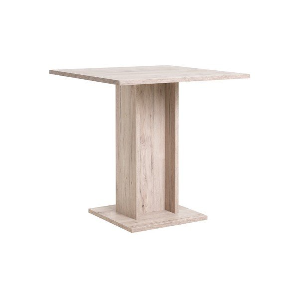 Masă cu aspect de lemn de stejar Intertrade Christina, 80 x 80 cm-image-2