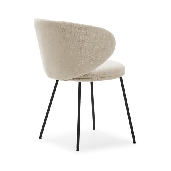 Set de scaune de sufragerie bej 2 buc. tapițat Rush – Marckeric-image-4