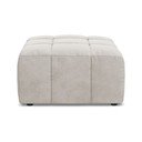 Taburet bej cu tapițerie din catifea Aloha – Makamii