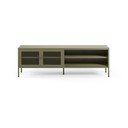 Comodă TV verde din metal 160x50x35 cm Fayna – Marckeric